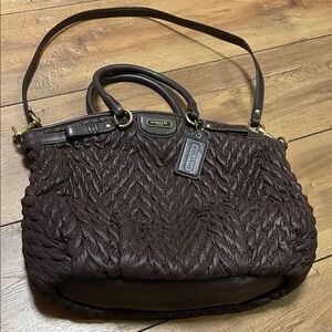 Coach Madison Quilted Chevron Lindsey 70th Anniversary limited edition Satchel